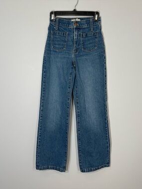 Madewell Jeans Womens 23 Blue The Perfect Vintage Wide-Leg High Rise Pockets